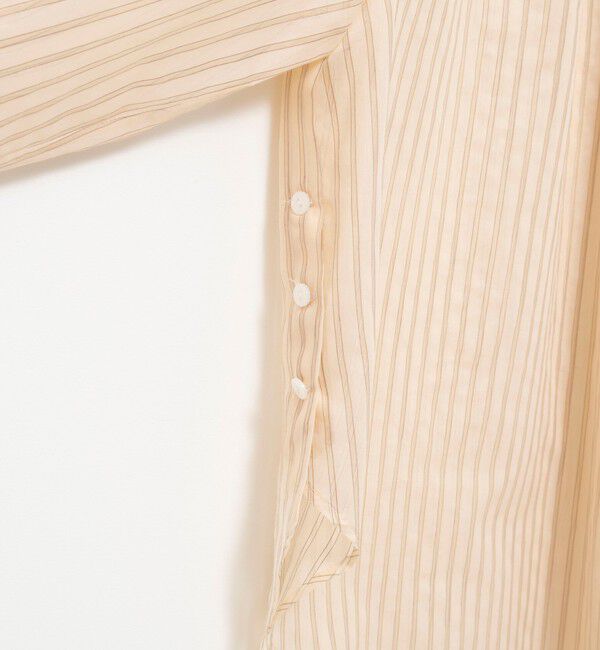 NOLLEY'S「ウォッシャブルサイドボタンシアーブラウス」|シャツ・ブラウス|