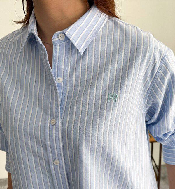 fredy emue「FR刺繍オックスコンパクトシャツ」|シャツ・ブラウス|