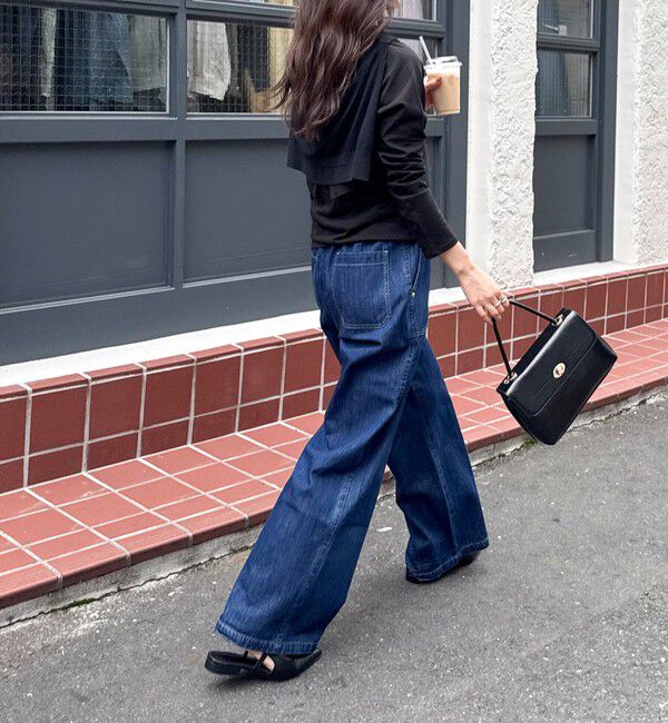 fredy emue「ライトオンスデニムベイカーイージーパンツ」|デニム|