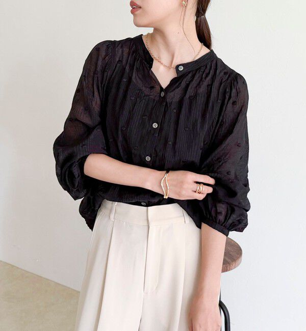 fredy emue「ドット刺繍2ＷAYブラウス」|シャツ・ブラウス|