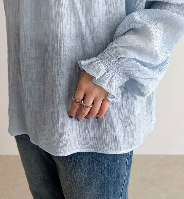 fredy emue「ピンタックギャザーブラウス」|シャツ・ブラウス|