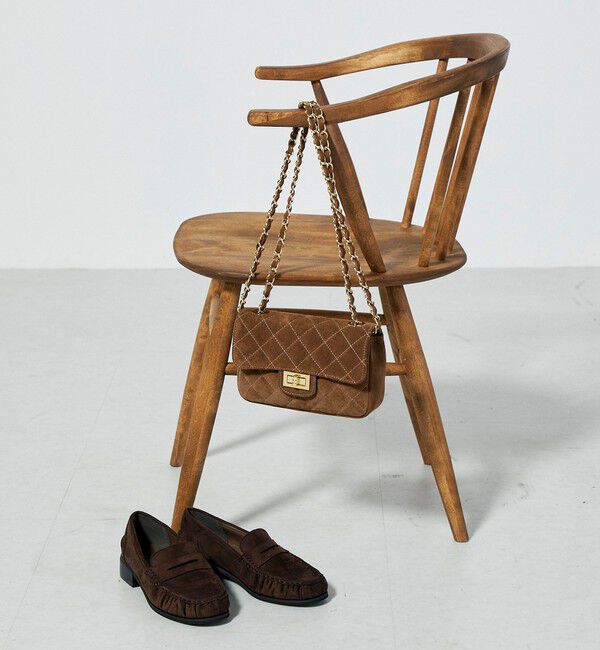 fredy emue「【AULENTTI/オーレンティ】キルティングスエードチェーンショルダーバッグ」|ショルダー・メッセンジャー|