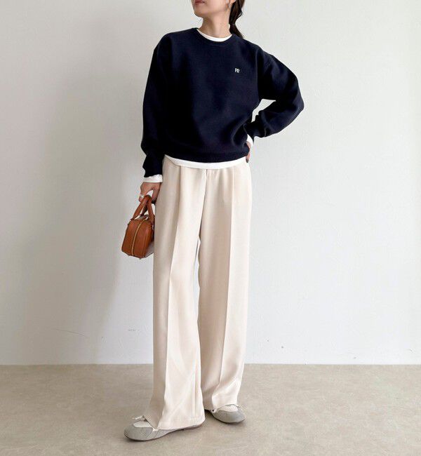 fredy emue「FR刺繍スウェットニットプルオーバー」|ニット・セーター|