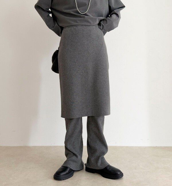 fredy emue「rib knit skirt&pants」|チノ|
