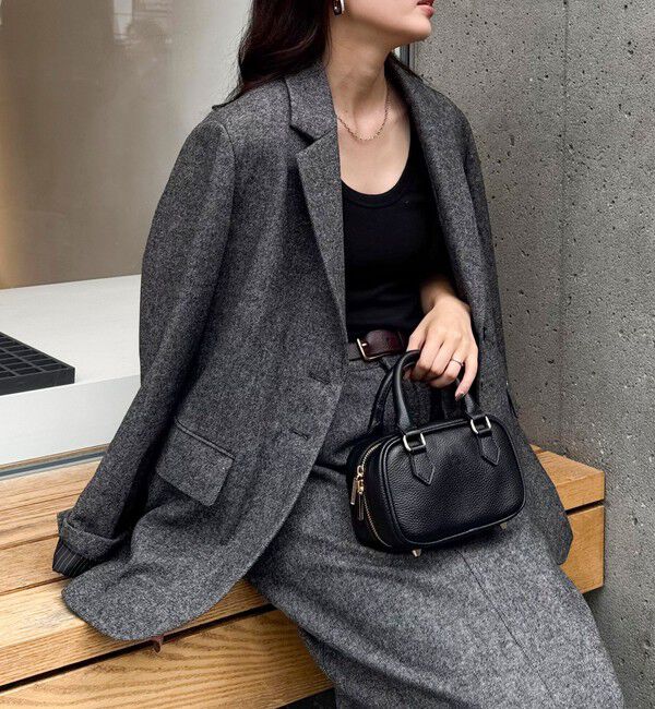 fredy emue「《セットアップ対応》ツィードオーバージャケット」|テーラードジャケット|