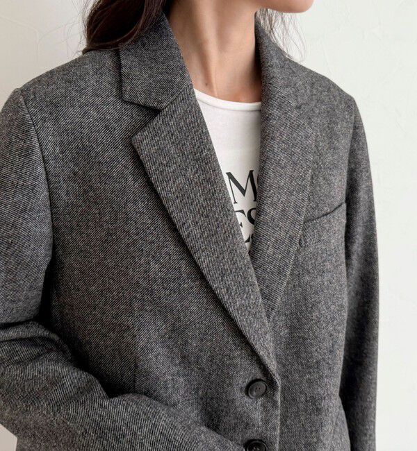 fredy emue「《セットアップ対応》ツィードオーバージャケット」|テーラードジャケット|