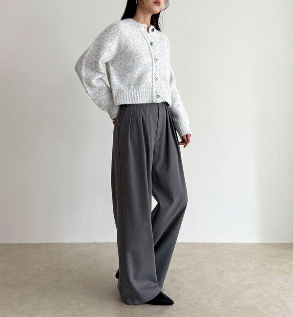 fredy emue「スパンコールニットカーディガン」|カーディガン|