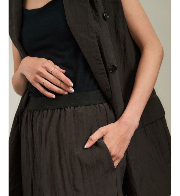 SALON adam et rope'「ウールナイロンワッシャーパンツ」|チノ|