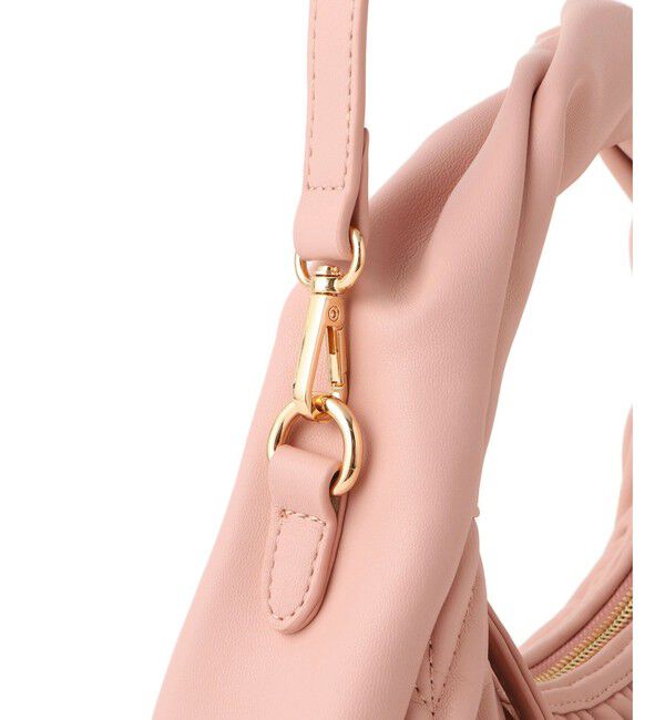 VIS「【2WAY】ねじりハンドルキルティングバッグ」|ハンドバッグ|