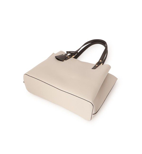 ROPE PICNIC PASSAGE「【WEB限定】【A4対応】チャーム付きバイカラートートバッグ/.通勤対応」|トートバッグ|