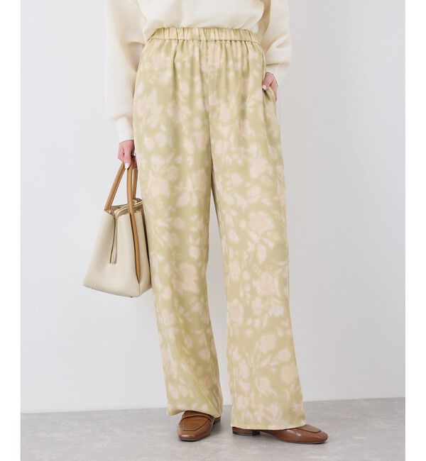 Rope&rsquo;Picnic「フローラルプリントイージーパンツ」|チノ|