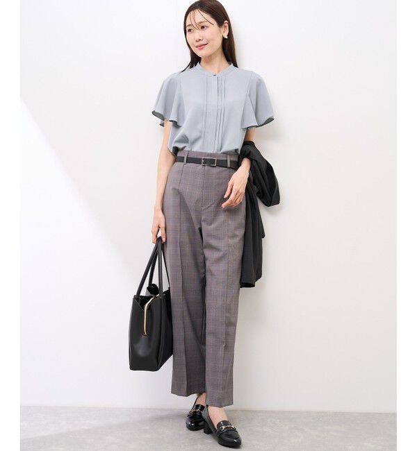 Rope&rsquo;Picnic「【防汚加工】ピンタックフレアスリーブブラウス/通勤対応」|シャツ・ブラウス|