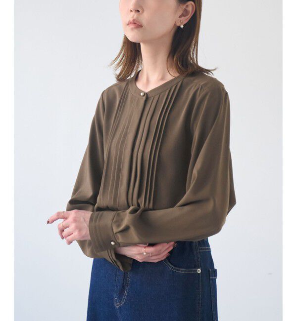 Rope&rsquo;Picnic「フロントピンタックブラウス/一部WEB限定カラー」|シャツ・ブラウス|