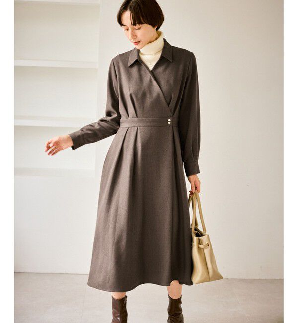 Rope&rsquo;Picnic「カシュクールシャツコンシャスワンピース」|ワンピース|