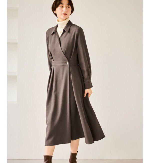 Rope&rsquo;Picnic「カシュクールシャツコンシャスワンピース」|ワンピース|ベージュ系(29)