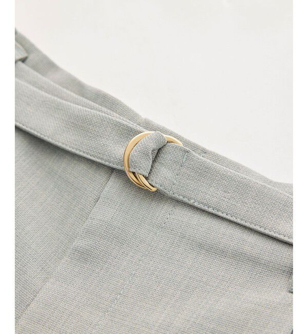 Rope&rsquo;Picnic「カナパ ベルト付きワイドパンツ/セットアップ対応・UV・抗菌防臭・接触冷感」|チノ|