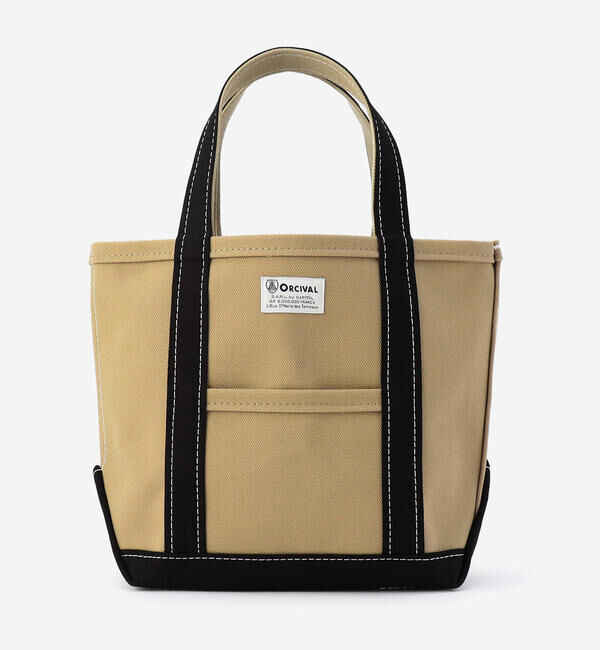  「ORCIVAL | キャンバストートバッグ 小」|トートバッグ|KHAKI系1