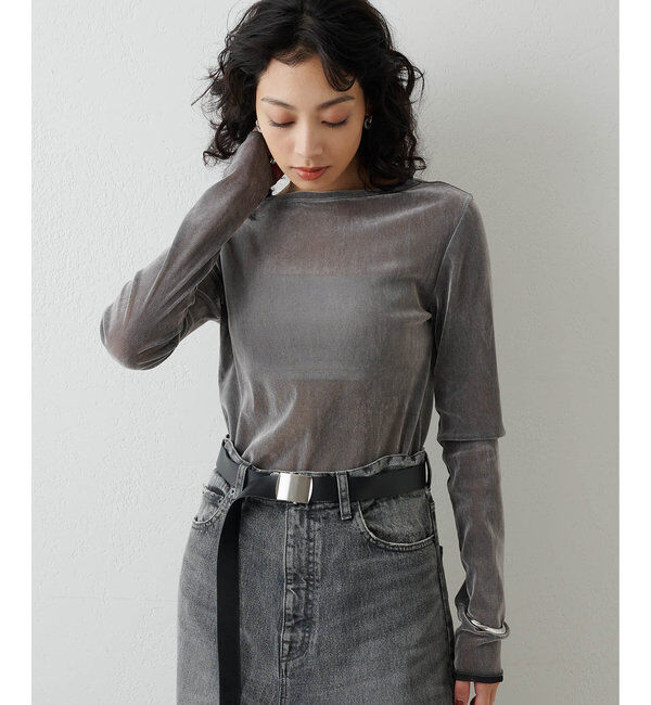  「フロッキーバックシャンカットソー」|Tシャツ・カットソー|