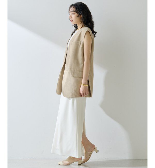  「ジャージーIラインロングスカート」|スカート|