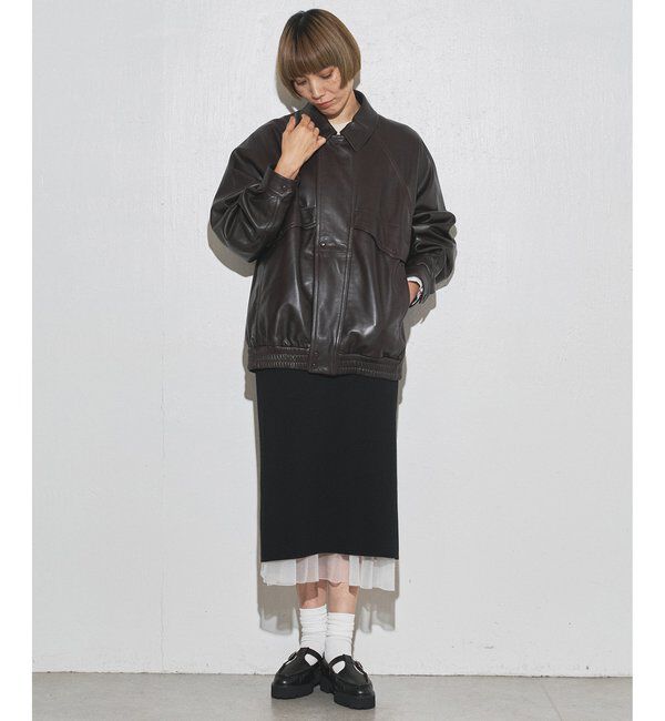 GEMINI「【GEMINI】ニットレイヤードスカート」|スカート|