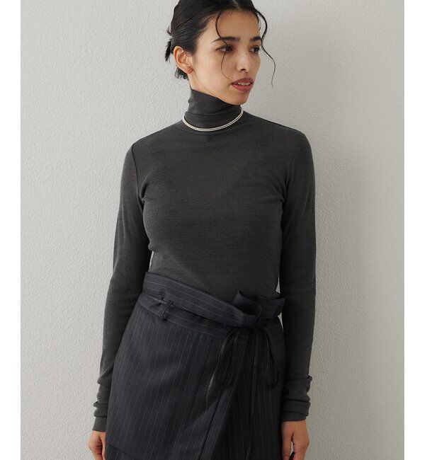  「ウール混カットタートルプルオーバー」|Tシャツ・カットソー|