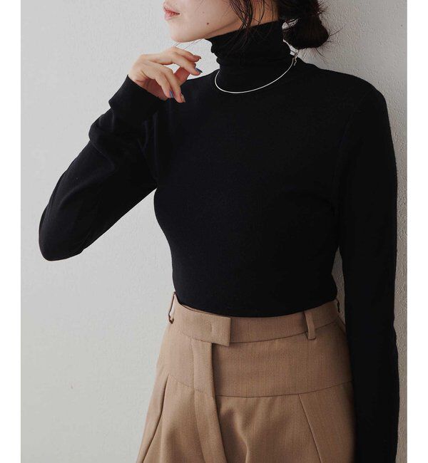  「ウール混カットタートルプルオーバー」|Tシャツ・カットソー|