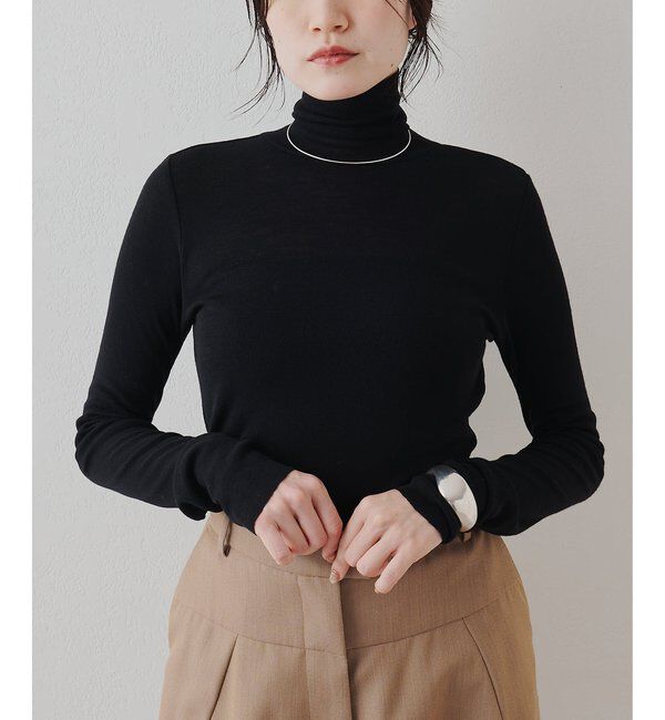  「ウール混カットタートルプルオーバー」|Tシャツ・カットソー|