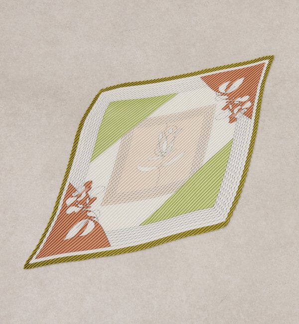  「【PAPILLONNER/パピヨネ】プリーツスカーフ」|マフラー|グリーン