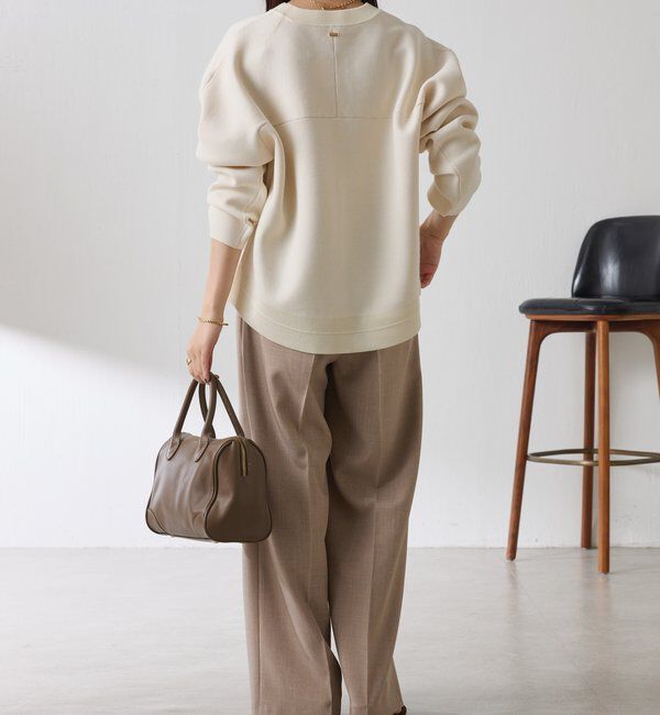  「スウェットライクラウンドヘムニット」|ニット・セーター|