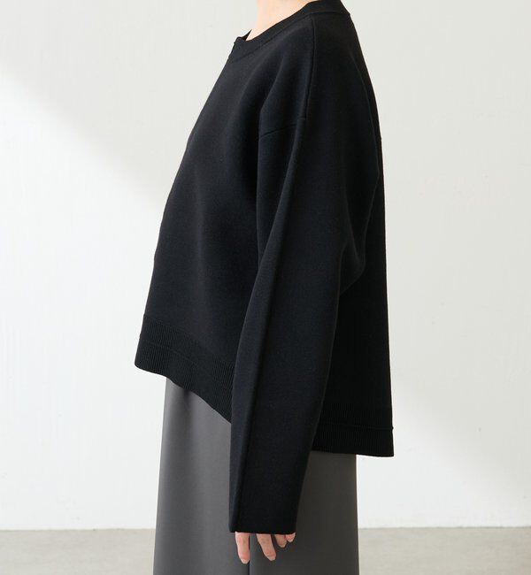  「スウェットライクラウンドヘムニット」|ニット・セーター|