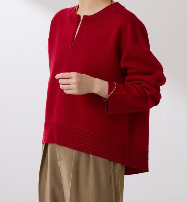  「スウェットライクラウンドヘムニット」|ニット・セーター|