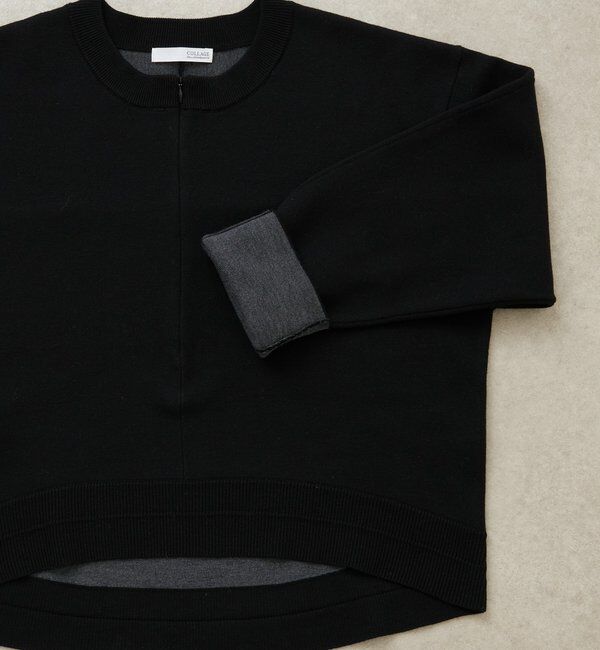  「スウェットライクラウンドヘムニット」|ニット・セーター|