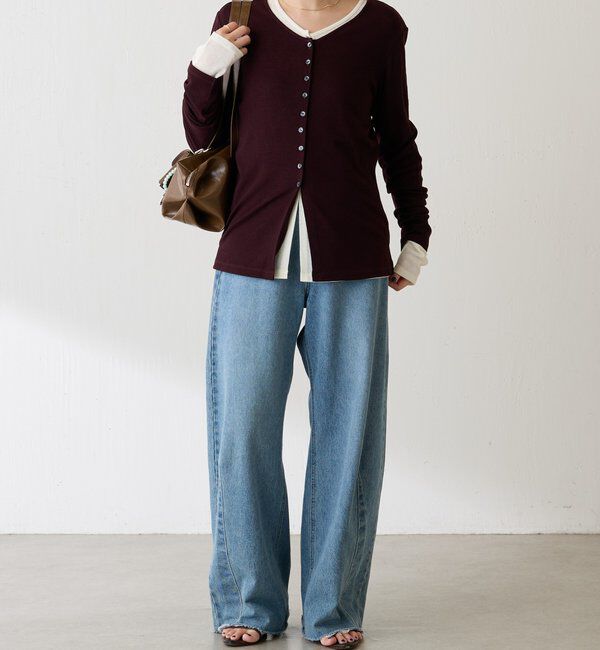  「コンパクトVネックカーディガン」|Tシャツ・カットソー|