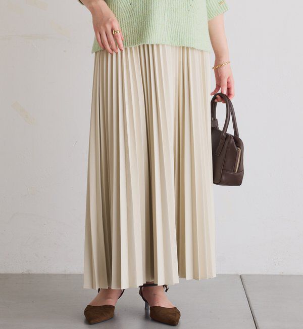  「フェイクレザープリーツスカート」|スカート|