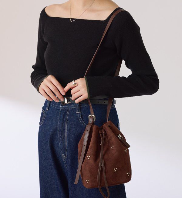  「【PAPILLONNER/パピヨネ】スタッズショルダーバッグ」|トートバッグ|