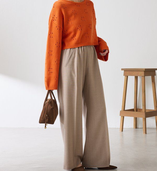  「透かし編みCニット」|ニット・セーター|