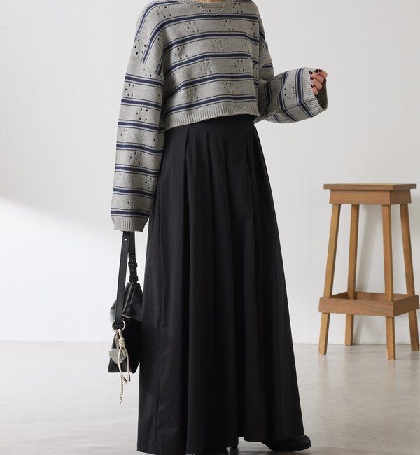  「透かし編みCニット」|ニット・セーター|