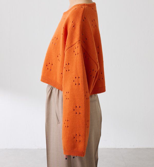  「透かし編みCニット」|ニット・セーター|