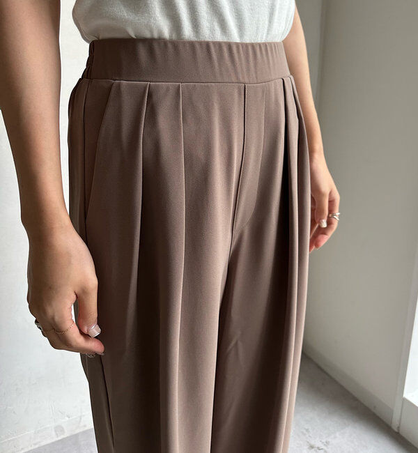  「【累計販売数3万枚突破/23色4サイズ展開！】タックワイドパンツ」|チノ|