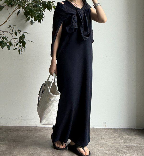  「【全骨格細見え】ブークレーダンボールタンクワンピース」|ワンピース|