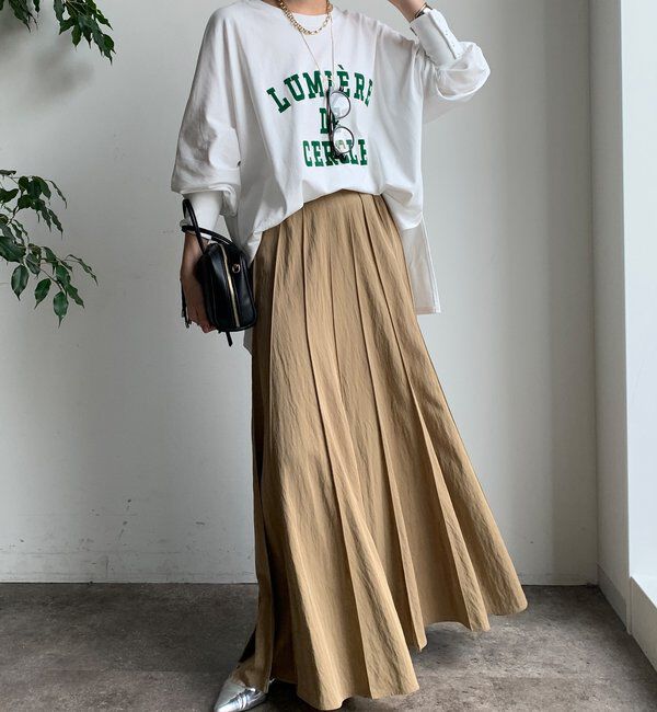  「パネルプリーツスカート」|スカート|