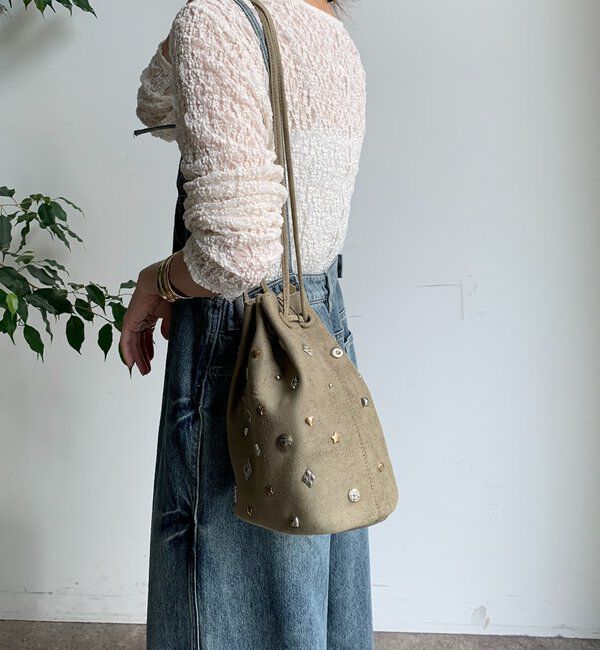  「スエードスタッズドロストバッグ」|トートバッグ|