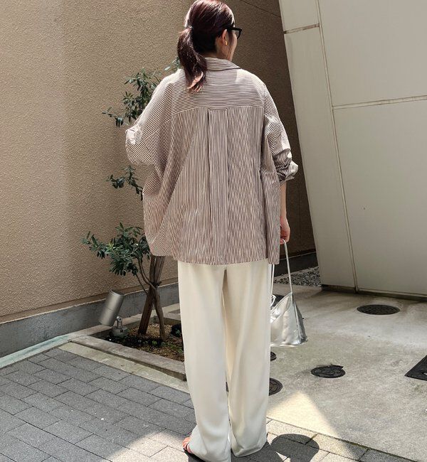  「ストライプポンチョブラウス」|シャツ・ブラウス|