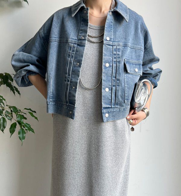  「袖ボリュームGジャン」|ブルゾン・スタジャン|ブルー