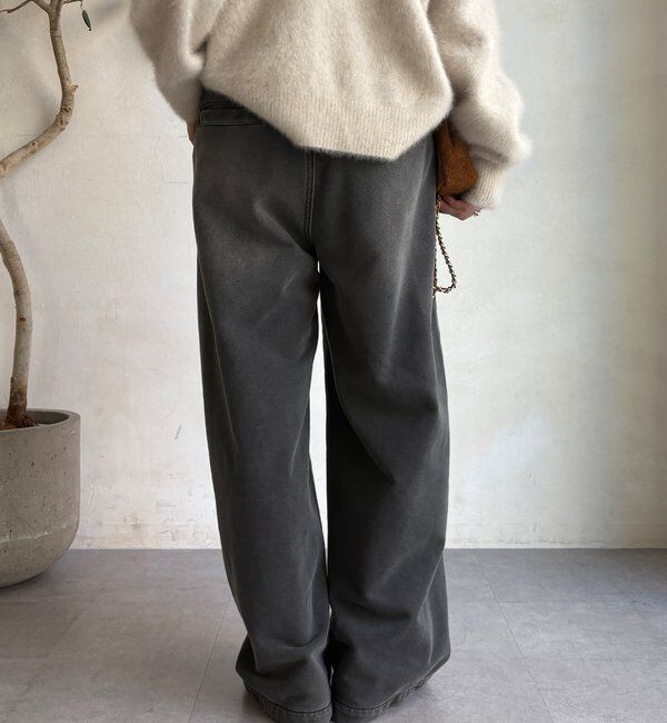  「【デニムなのにスウェット!?】デニムスウェットパンツ」|チノ|
