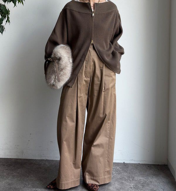  「フロントジップニット」|ニット・セーター|