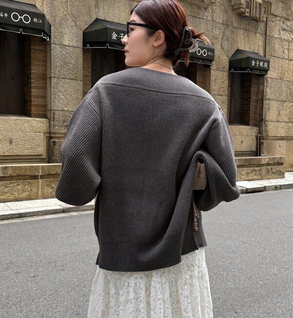  「フロントジップニット」|ニット・セーター|