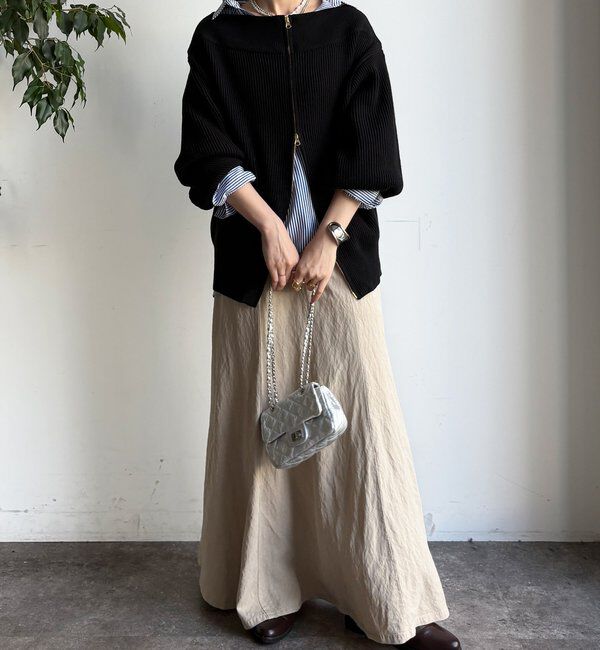  「フロントジップニット」|ニット・セーター|