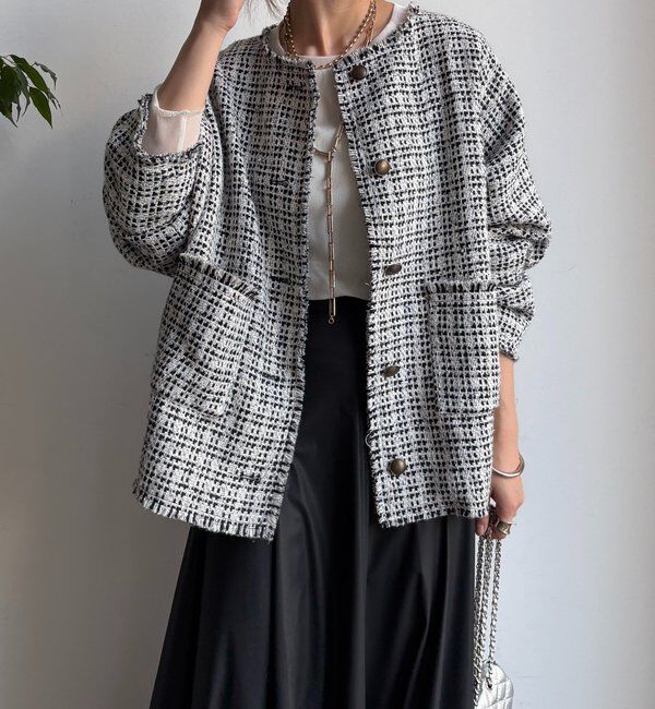  「ツイードジャケット」|ブルゾン・スタジャン|