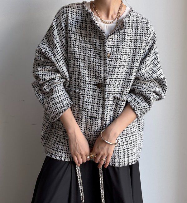  「ツイードジャケット」|ブルゾン・スタジャン|